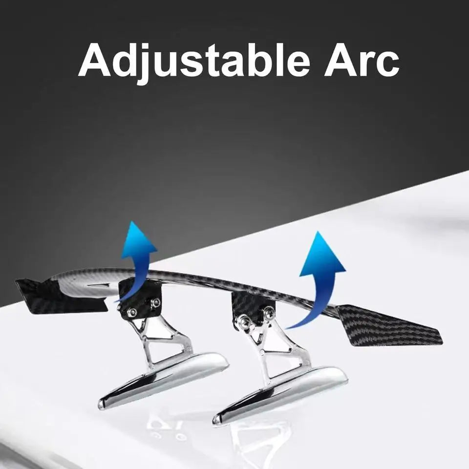 Fashion Universal Car Modified Rear Wing Carbon Fiber Painted Car Rear Spoiler Small Car Trunk Exterior Wing Parts Car Styling