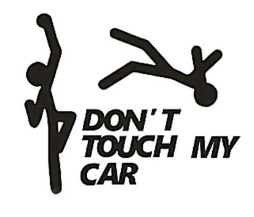 Car Sticker - Don't Touch My Car Creative Funny Personalized Car Decoration Stickers Car Beauty Window Glass Decoration