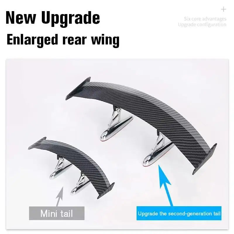 Fashion Universal Car Modified Rear Wing Carbon Fiber Painted Car Rear Spoiler Small Car Trunk Exterior Wing Parts Car Styling