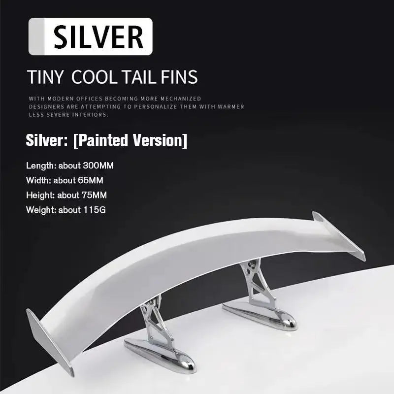 Fashion Universal Car Modified Rear Wing Carbon Fiber Painted Car Rear Spoiler Small Car Trunk Exterior Wing Parts Car Styling