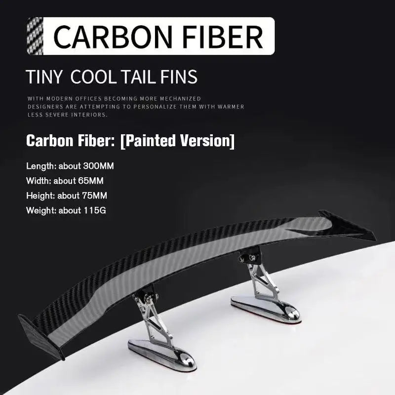 Fashion Universal Car Modified Rear Wing Carbon Fiber Painted Car Rear Spoiler Small Car Trunk Exterior Wing Parts Car Styling