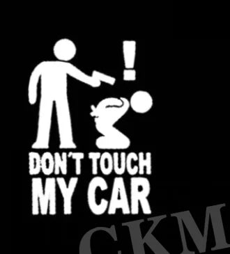 Car Sticker - Don't Touch My Car Creative Funny Personalized Car Decoration Stickers Car Beauty Window Glass Decoration