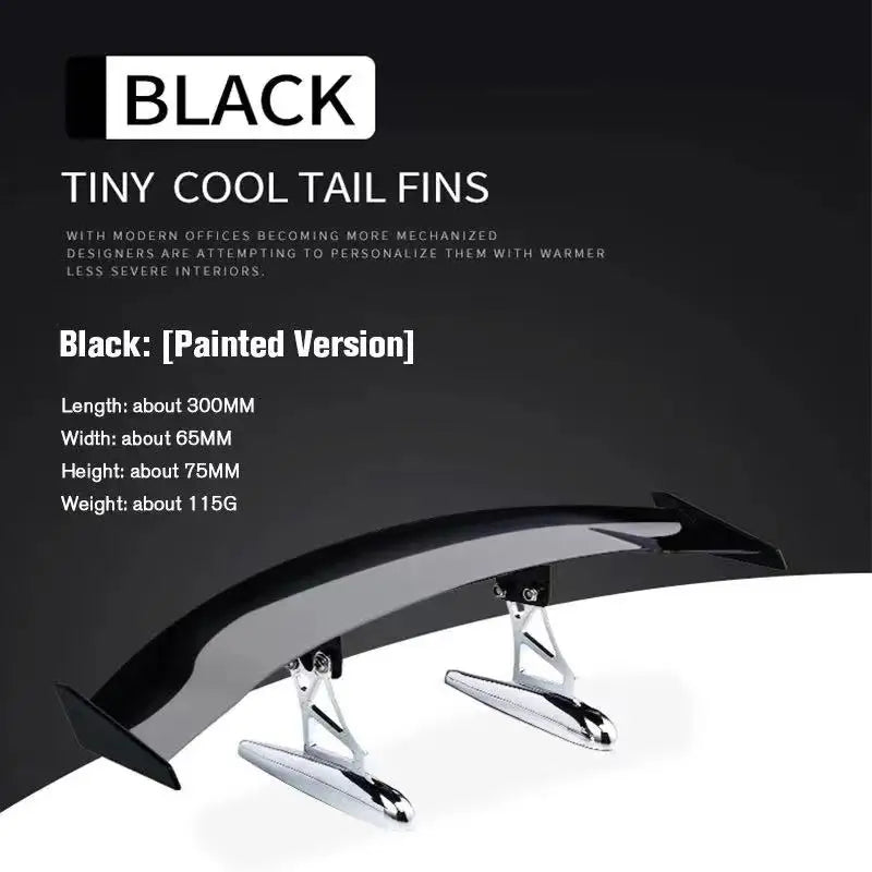 Fashion Universal Car Modified Rear Wing Carbon Fiber Painted Car Rear Spoiler Small Car Trunk Exterior Wing Parts Car Styling