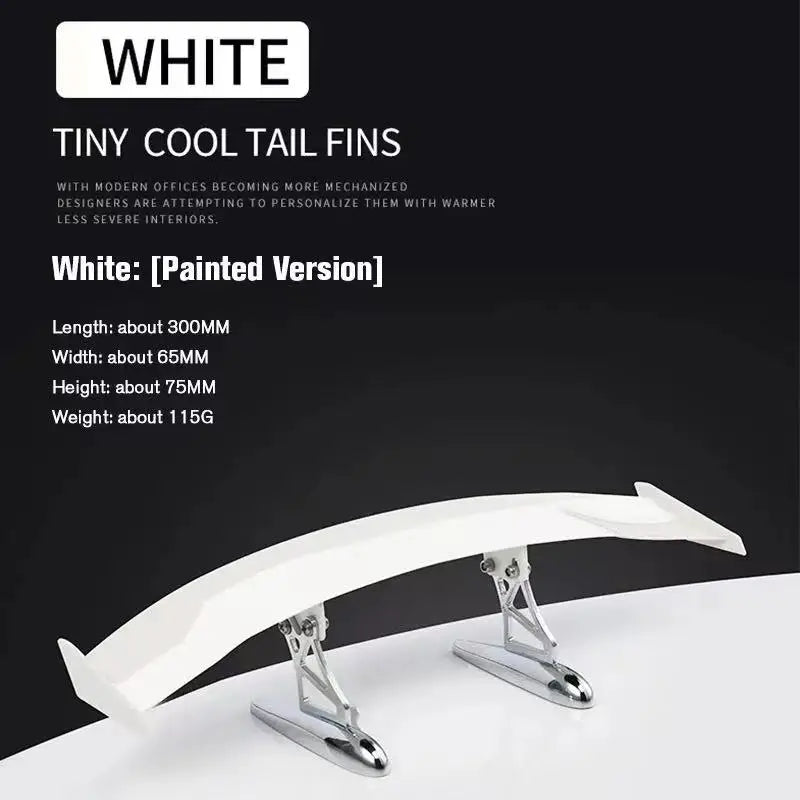 Fashion Universal Car Modified Rear Wing Carbon Fiber Painted Car Rear Spoiler Small Car Trunk Exterior Wing Parts Car Styling