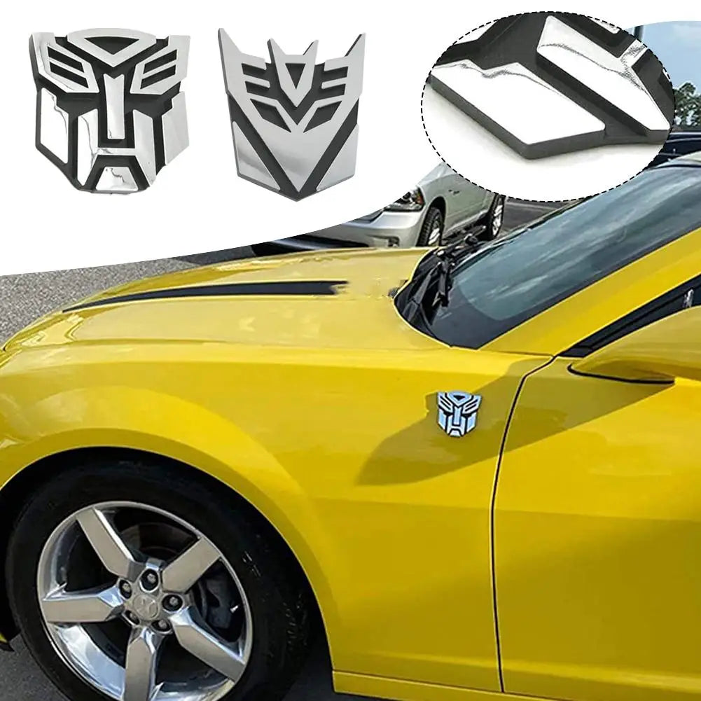 New 3D Car Stickers For Transformer Badge Decepticon Emblem Tail Decal Cool Autobots Logo Car Styling Motorcycle Car Accessories