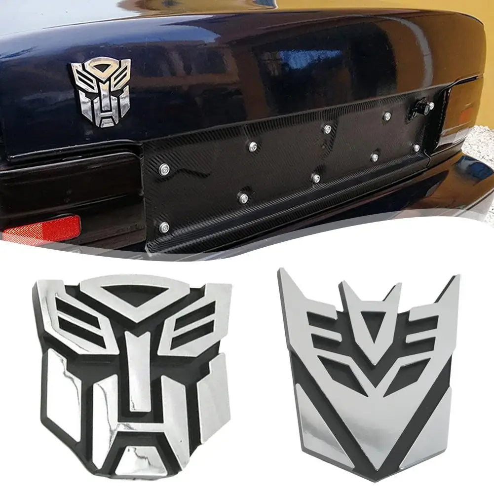 New 3D Car Stickers For Transformer Badge Decepticon Emblem Tail Decal Cool Autobots Logo Car Styling Motorcycle Car Accessories