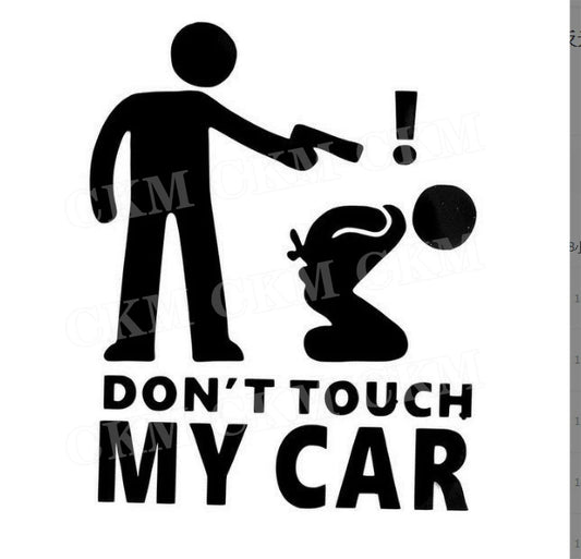 Car Sticker - Don't Touch My Car Creative Funny Personalized Car Decoration Stickers Car Beauty Window Glass Decoration