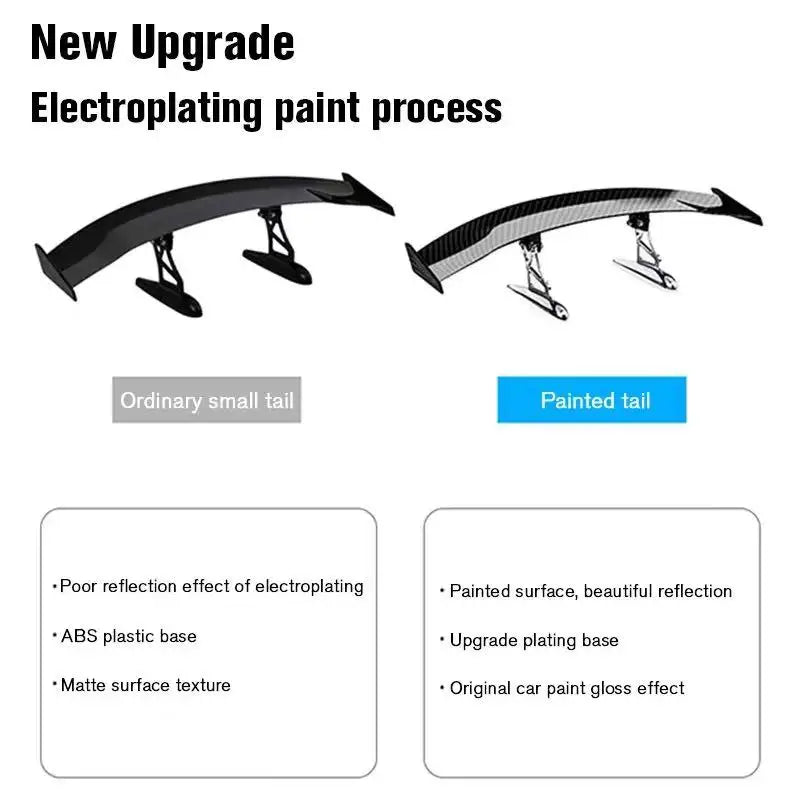 Fashion Universal Car Modified Rear Wing Carbon Fiber Painted Car Rear Spoiler Small Car Trunk Exterior Wing Parts Car Styling