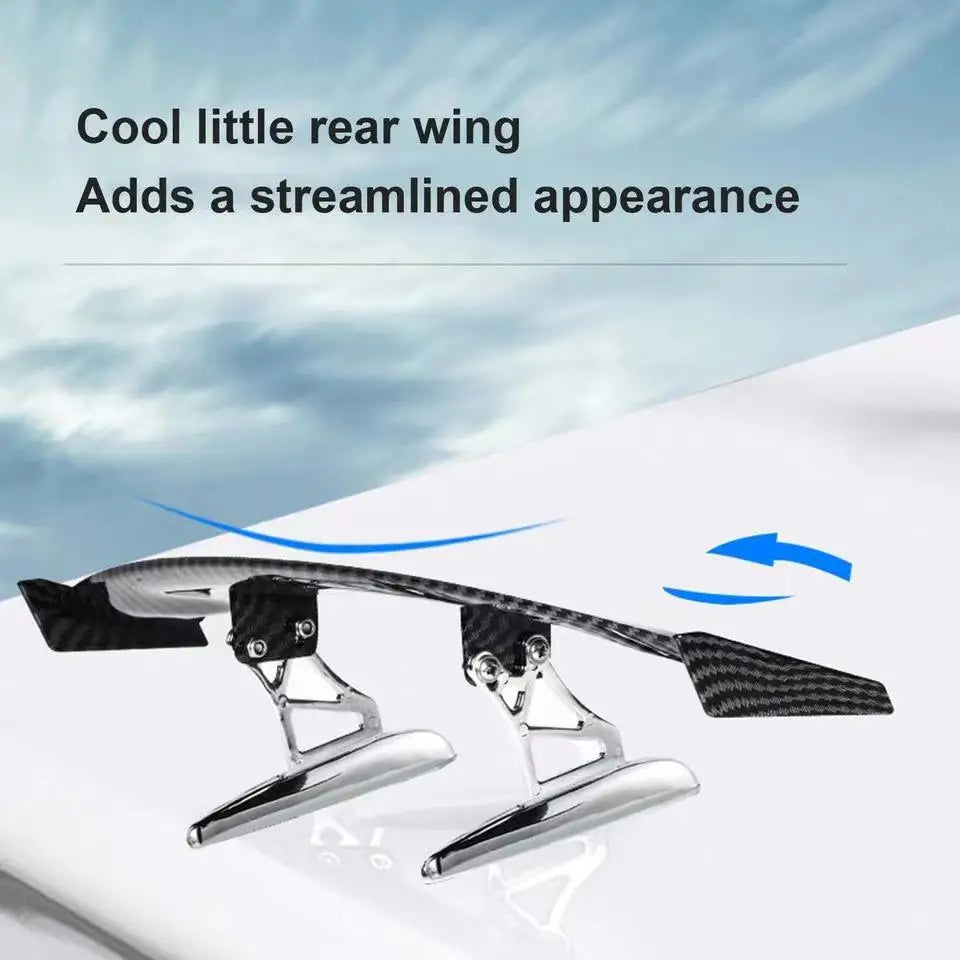 Fashion Universal Car Modified Rear Wing Carbon Fiber Painted Car Rear Spoiler Small Car Trunk Exterior Wing Parts Car Styling